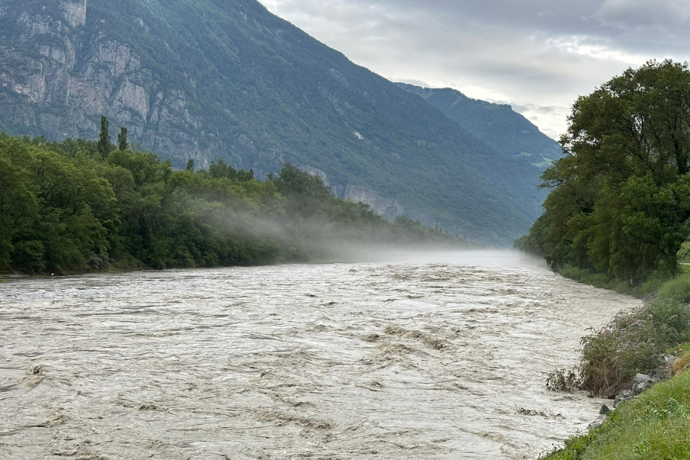 En Valais, on craint une nouvelle crue du Rhône