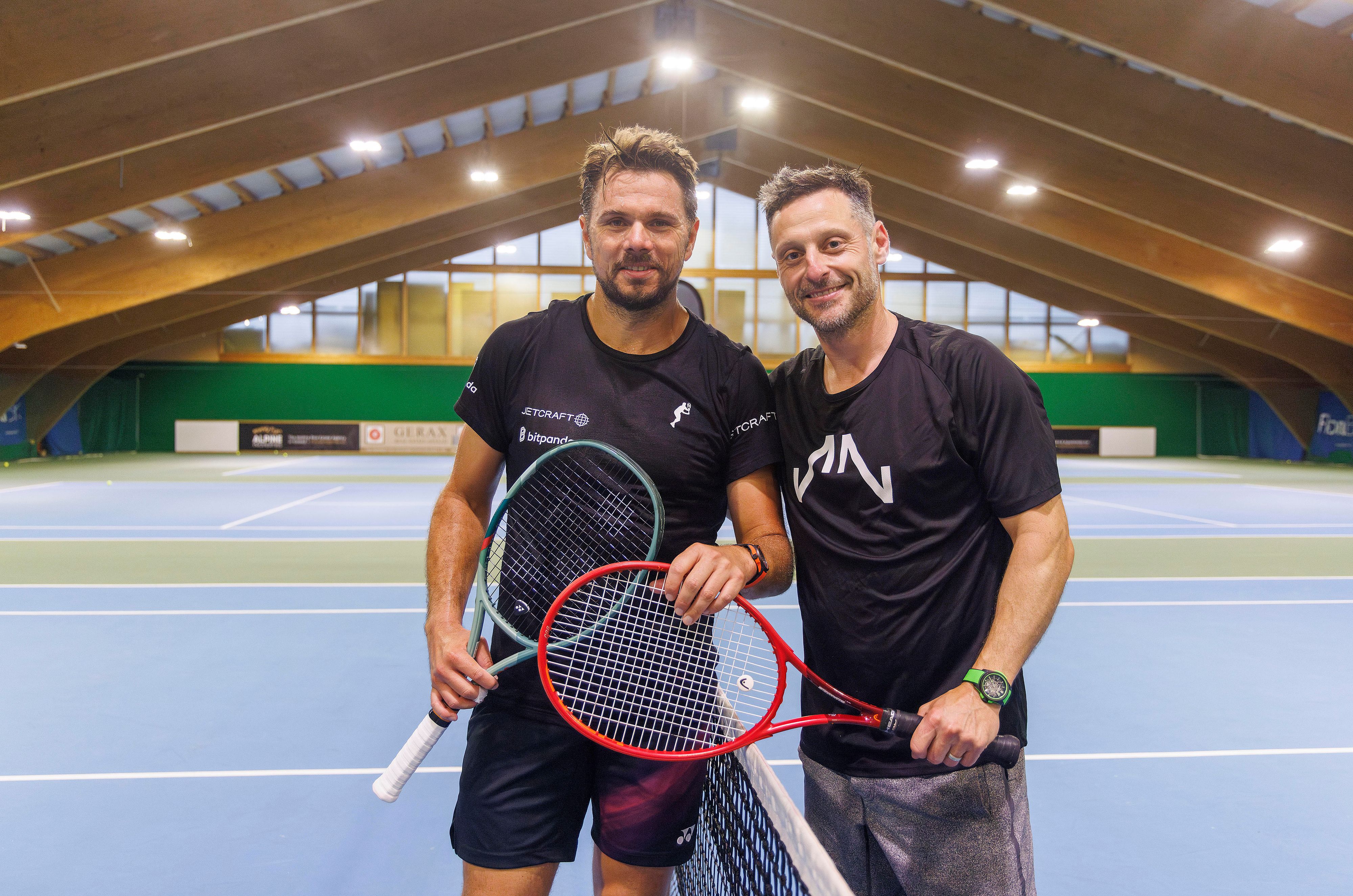 À Gstaad, Stan Wawrinka s'est entraîné avec Mark Streit