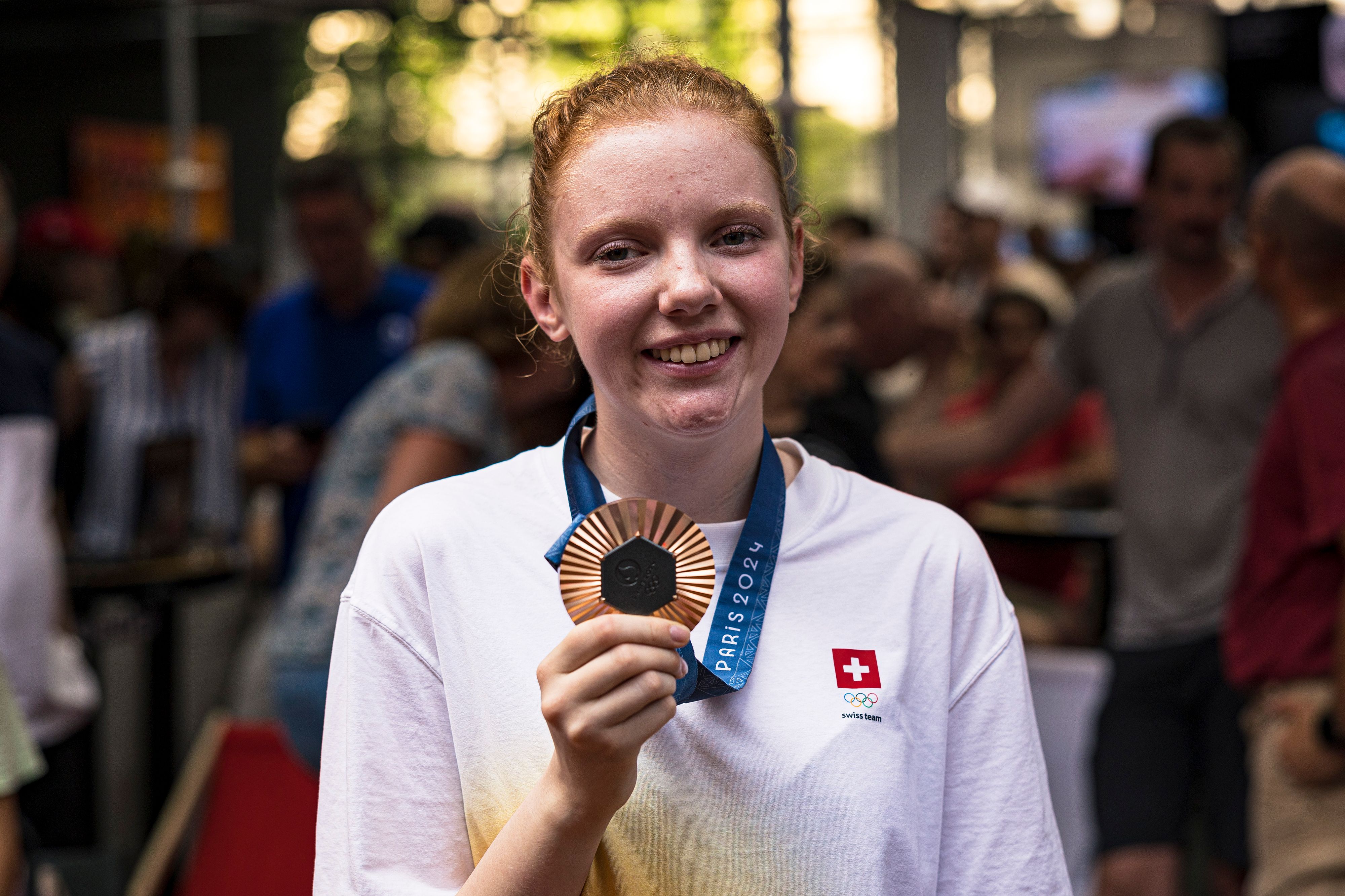 Audrey Gogniat reçue à la Maison Suisse