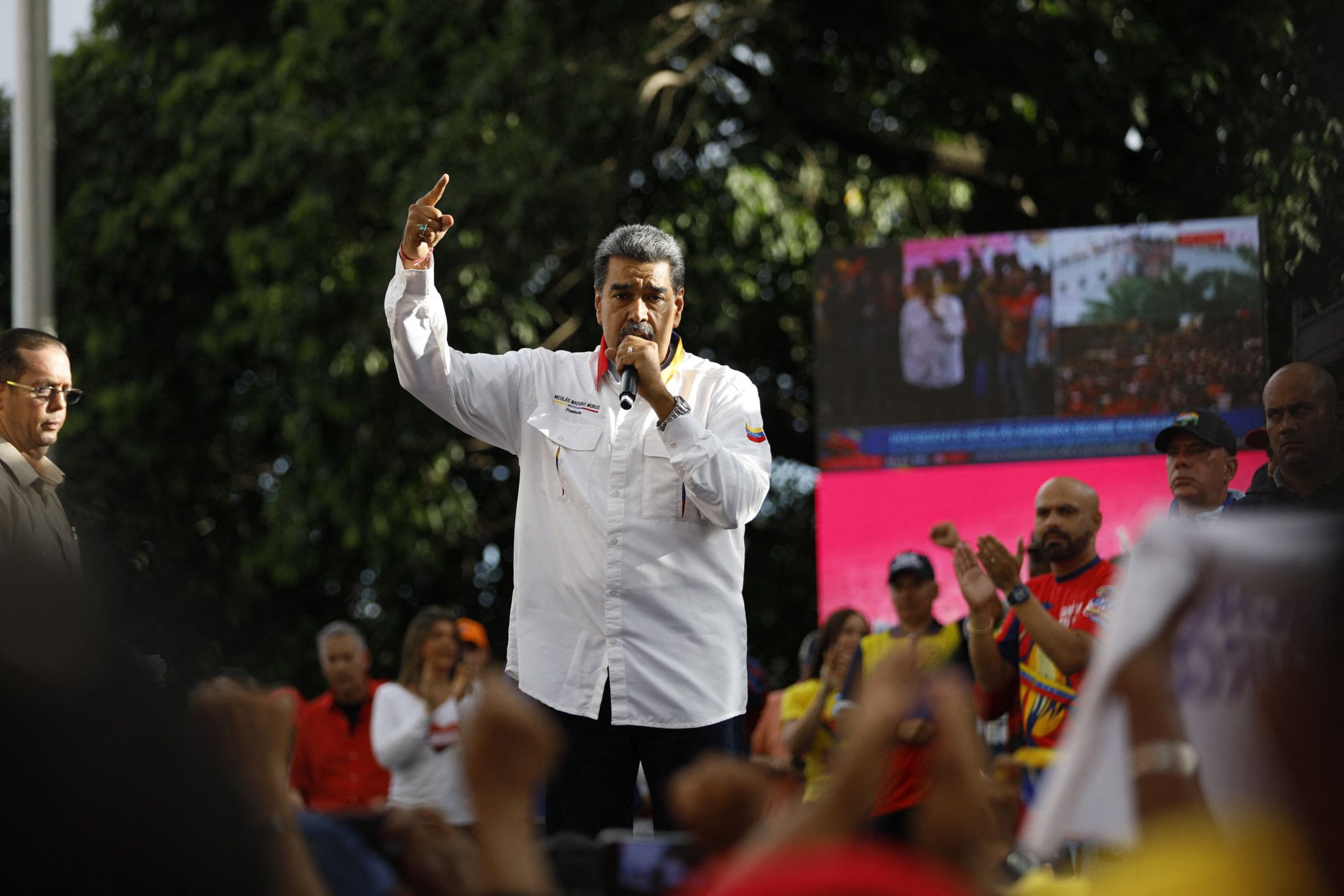 Nicolas Maduro félicite la Garde nationale