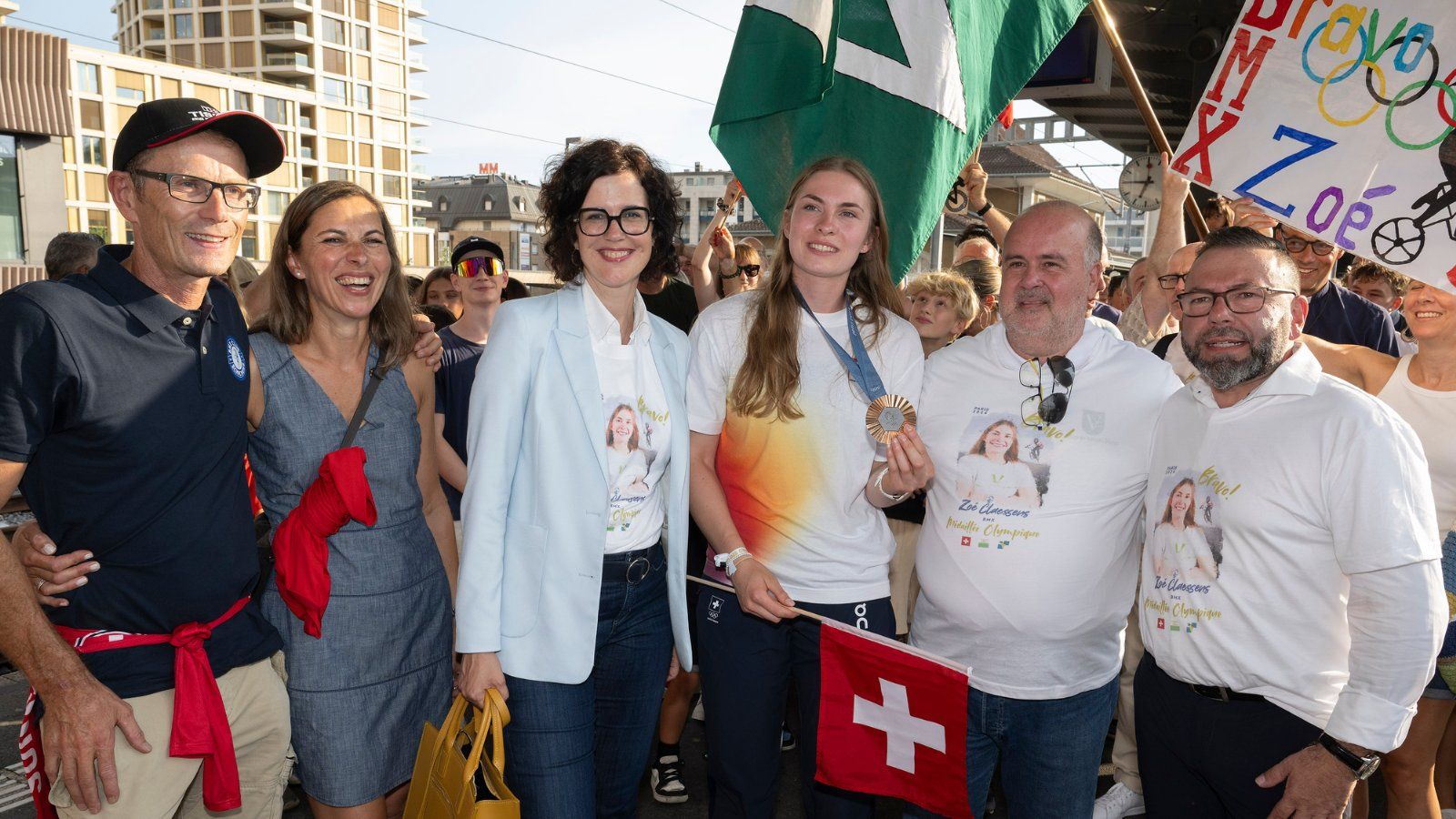 Morges a réservé un accueil de star à son héroïne Zoé Claessens