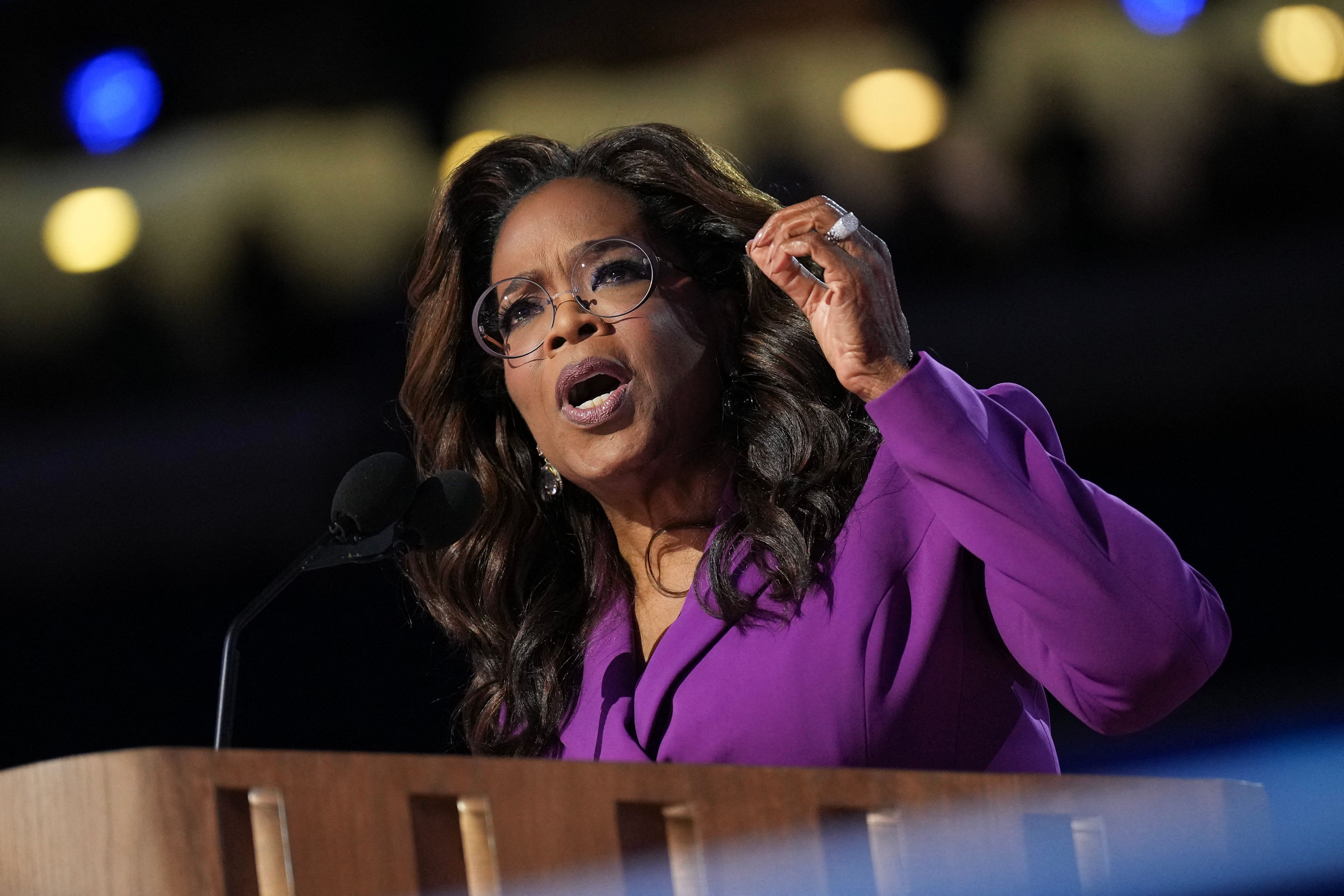 Apparition surprise d'Oprah Winfrey à la convention démocrate