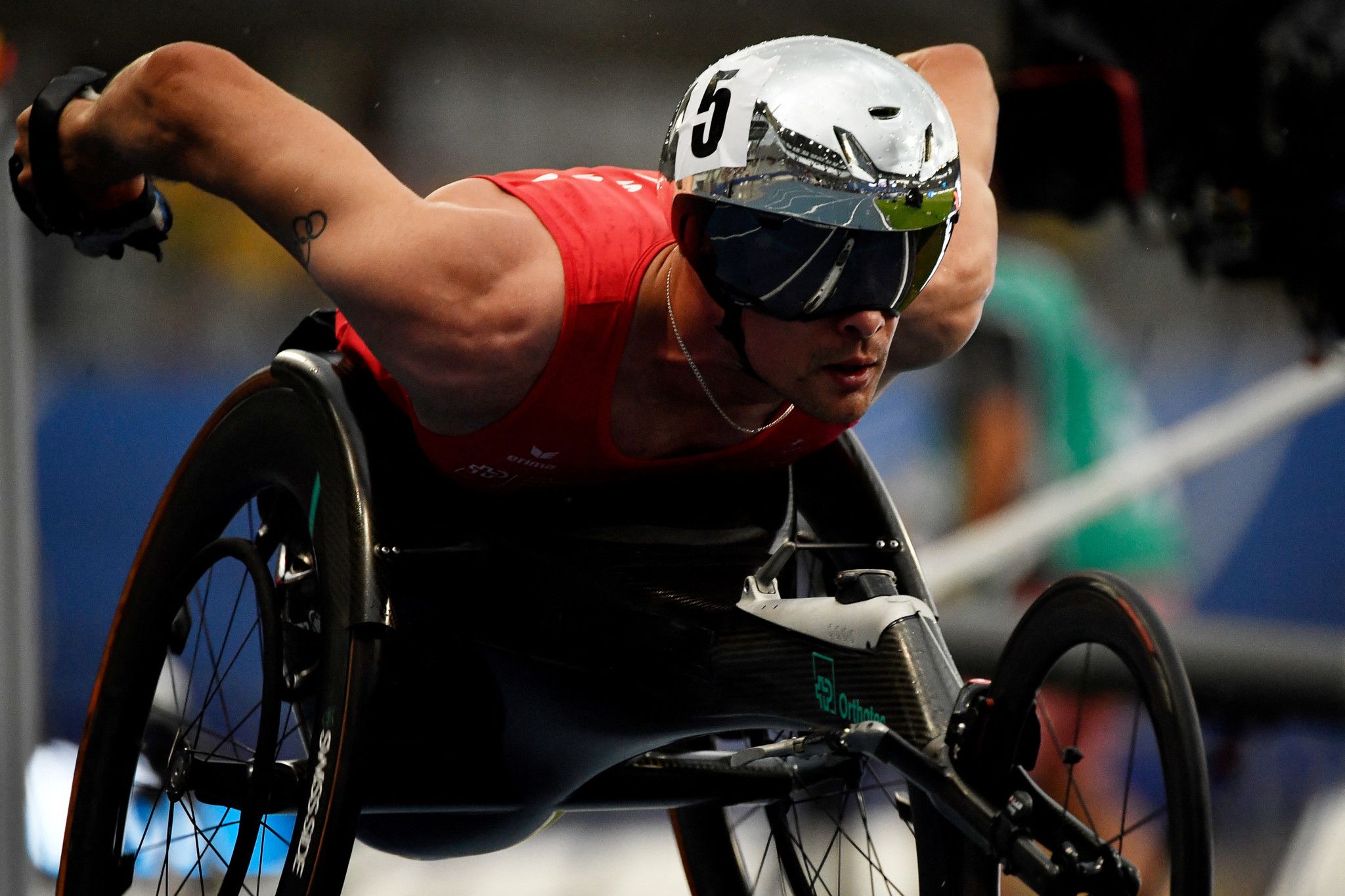 Marcel Hug en argent sur 5000 m