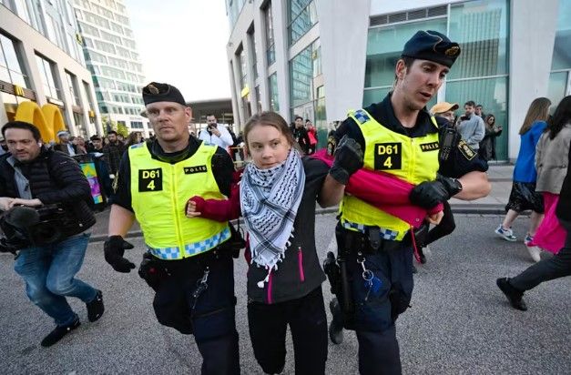 Greta Thunberg arrêtée lors d'une action pro-palestinienne