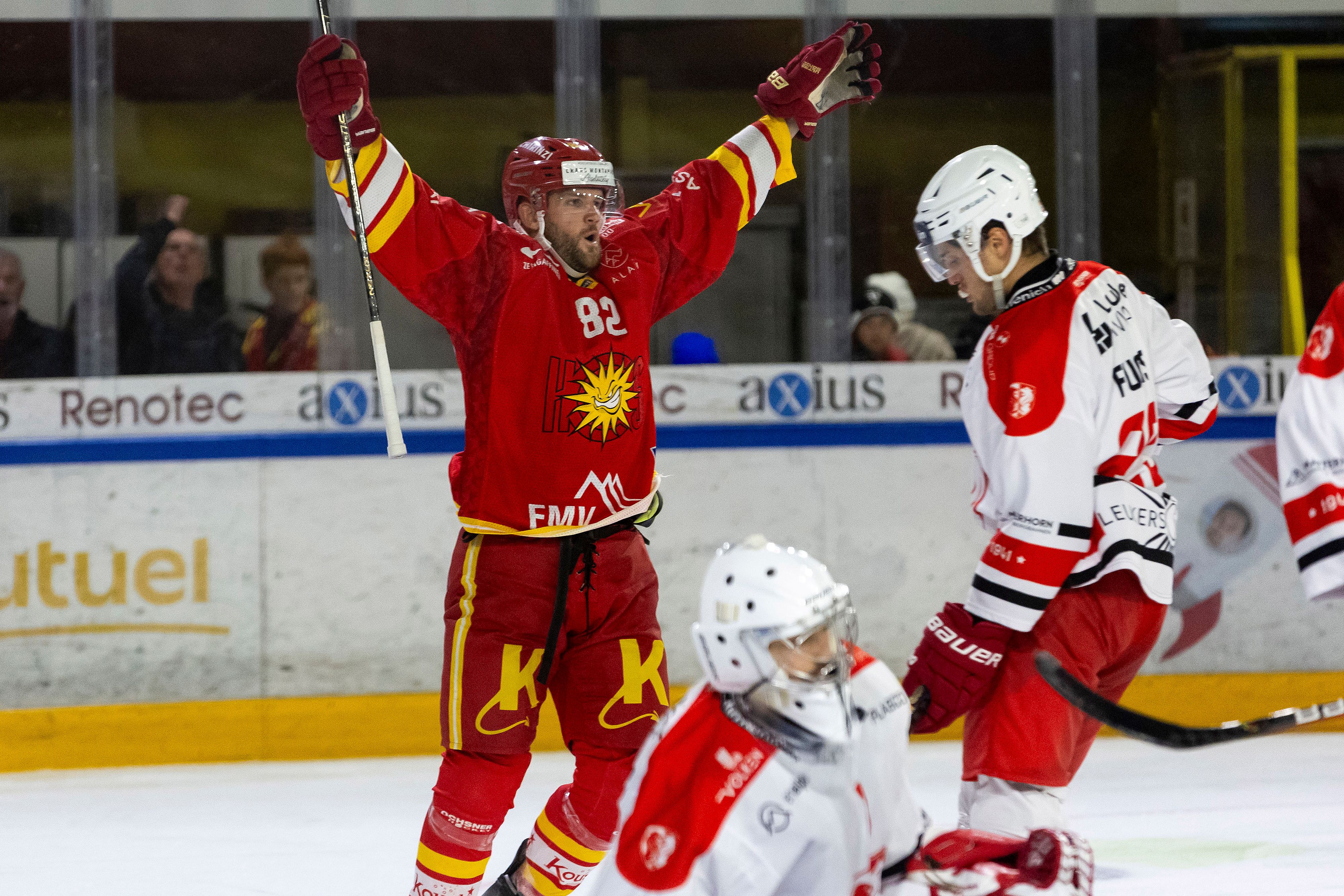 Le HCC cartonne, Sierre gagne en prolongation