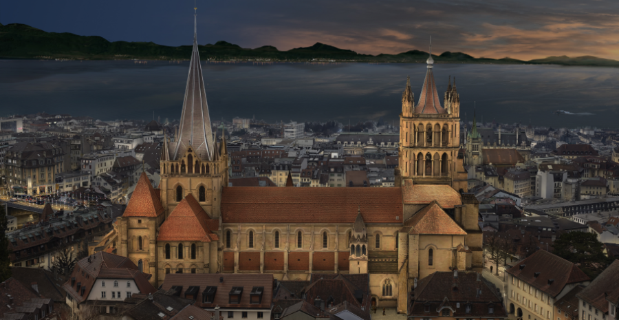 Un éclairage plus chaud et plus écolo pour la cathédrale de Lausanne