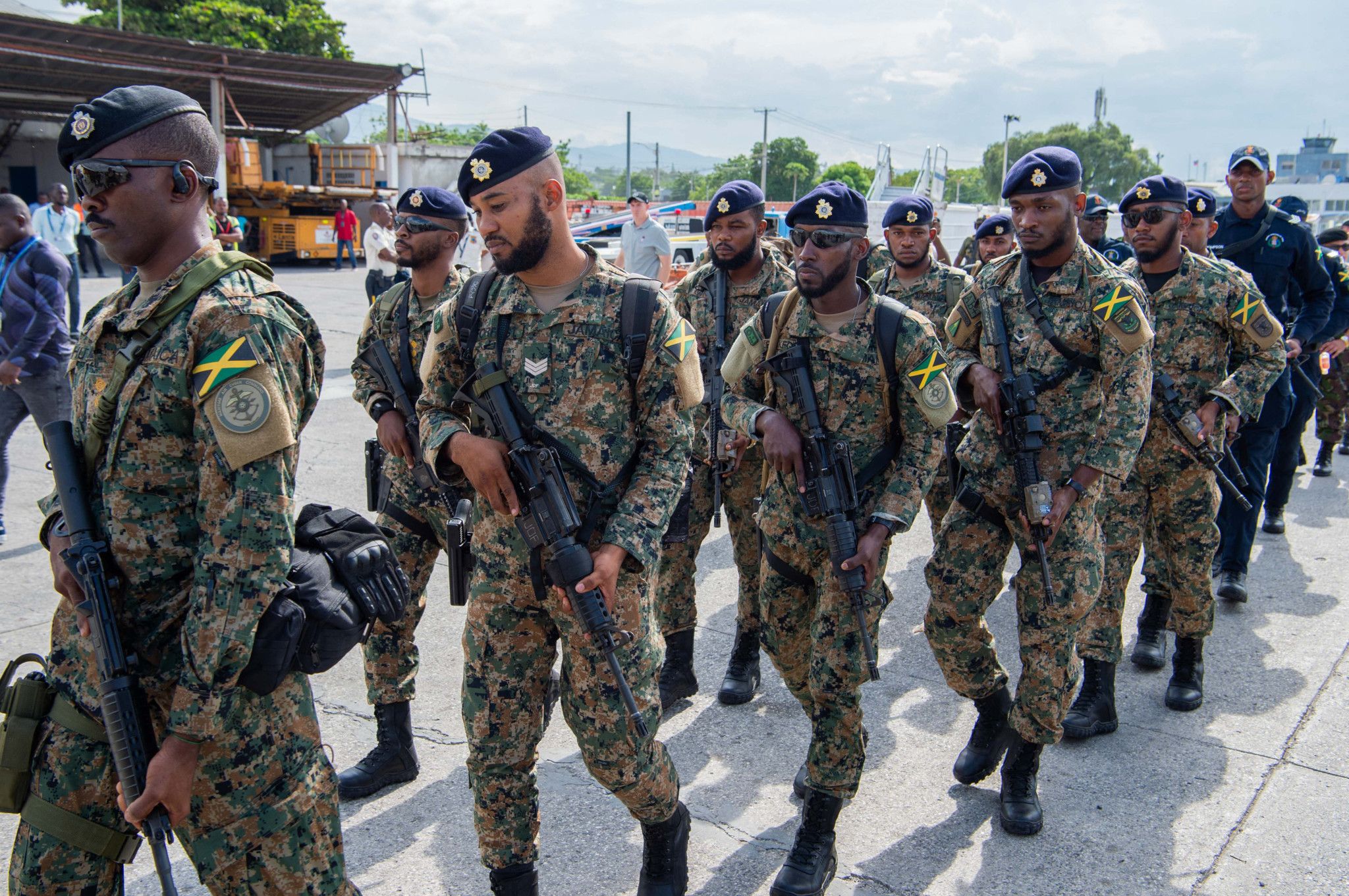 Un contingent de Jamaïque et du Bélize est arrivé