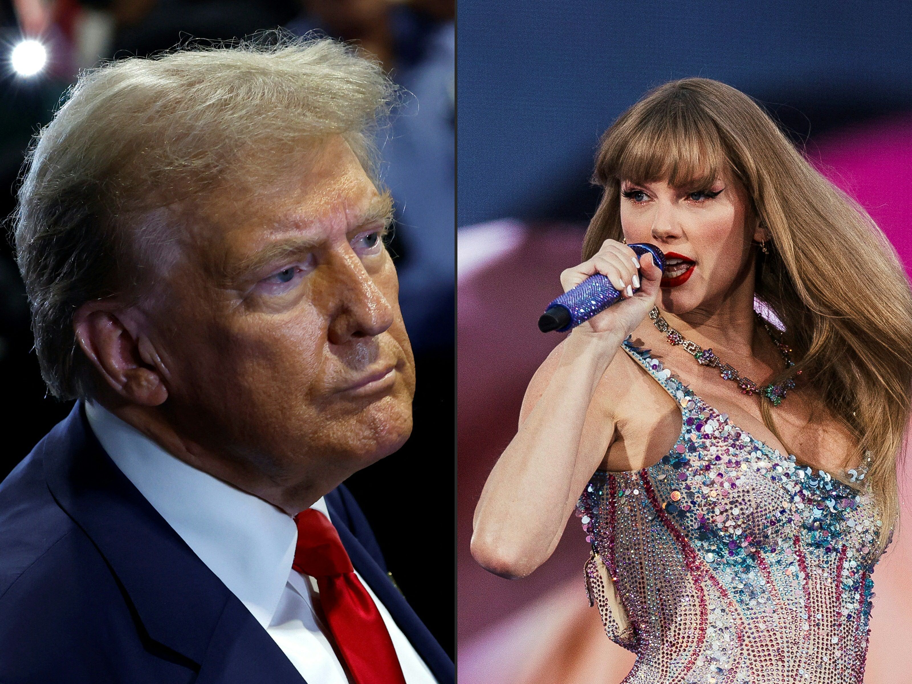 Donald Trump «déteste» Taylor Swift, qui soutient sa rivale