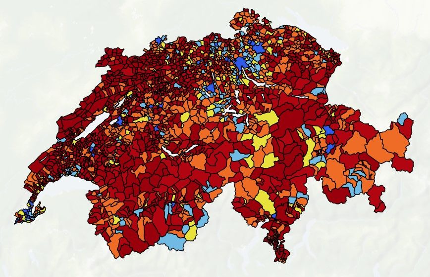 La Suisse du climat a sa carte: chaque commune est notée