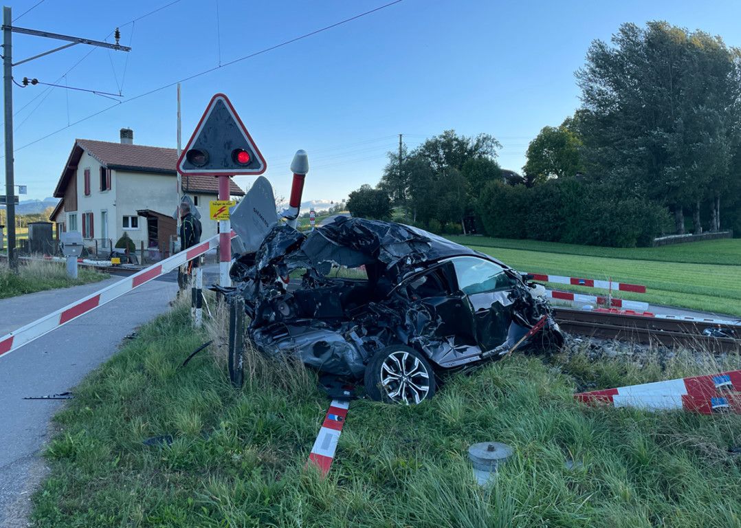 Elle a pu sortir de sa voiture juste à temps