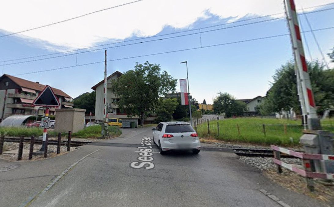 Elle sort de sa voiture juste avant d'être percutée par un train